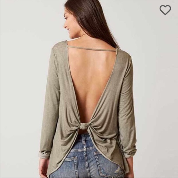BKE (Buckle) Twist Open Back Top EUC - Picture 1 of 5